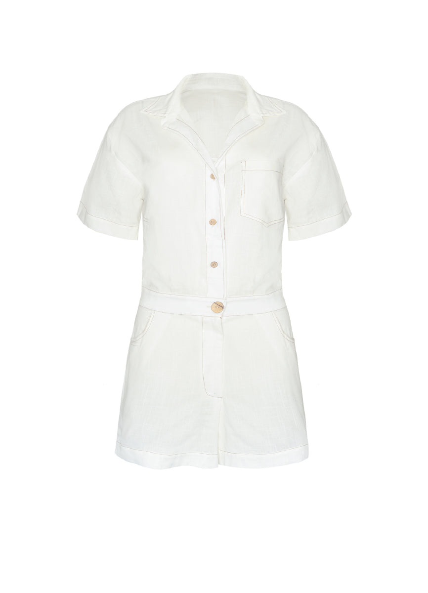 ROPA DE PLAYA ENTERIZO ENTERO EN LINO FLAIR 9436