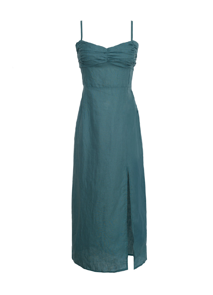 ROPA DE PLAYA VESTIDO MEDIO LARGO MEDIO AJUSTABLE ODETTE 9438