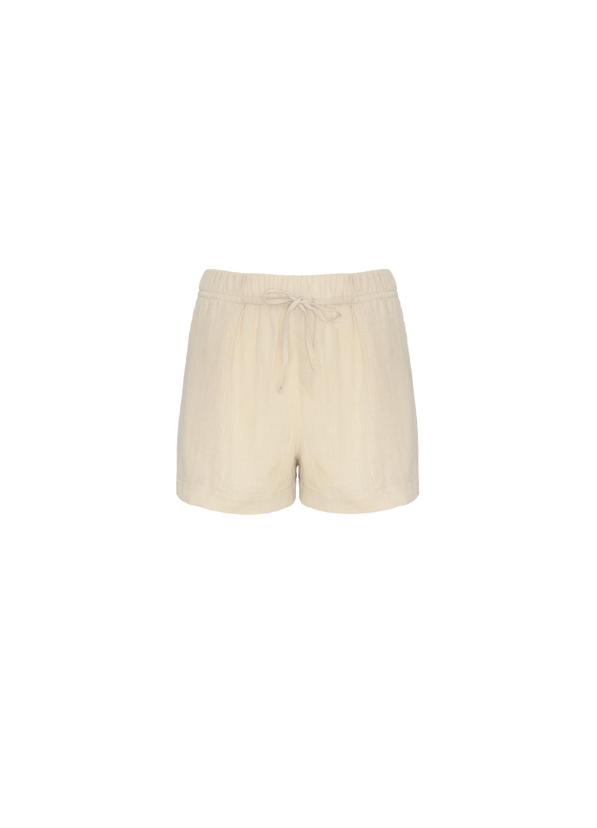 ROPA DE PLAYA SHORT CORTO EN LINO CUARZO 9462