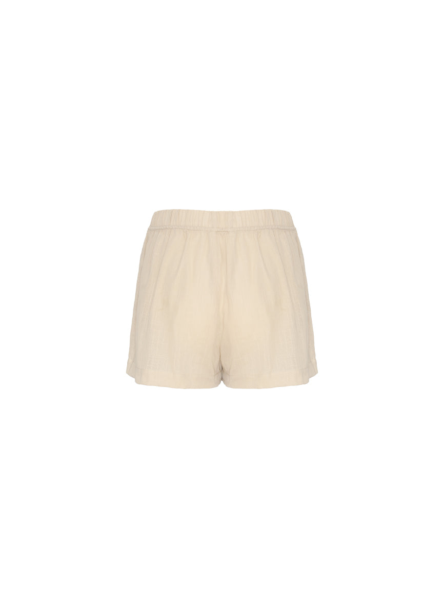 ROPA DE PLAYA SHORT CORTO EN LINO CUARZO 9462