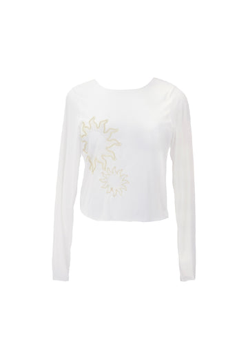 CRYSTAL SHORE CARLOTA MESH SWEATER 9536