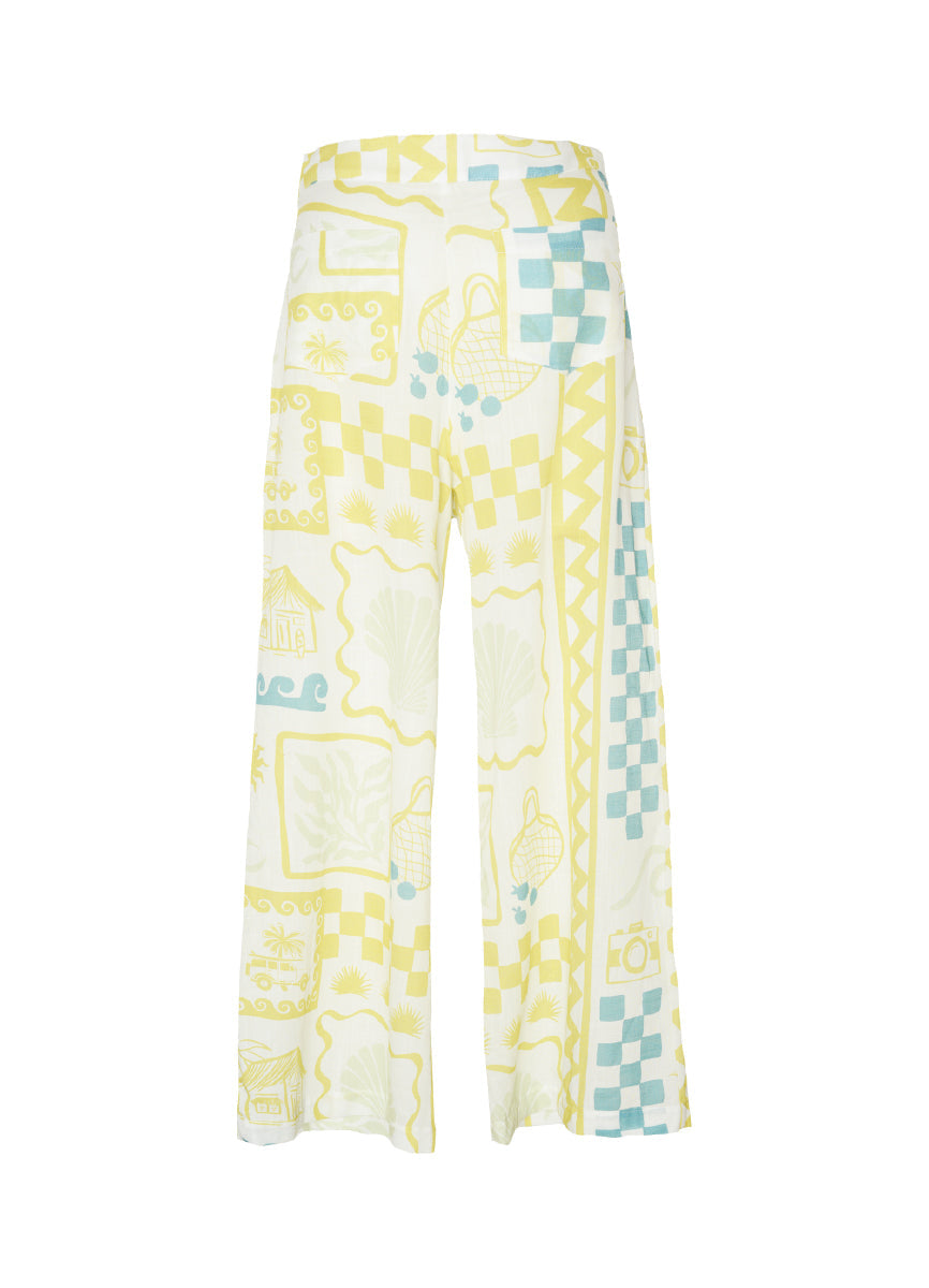 ROPA DE PLAYA PANTALON CON BOLSILLOS BOTA RECTA ZENDA 9447