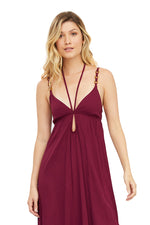 Load image into Gallery viewer, SOLID ROSSO CORALE VICTORIA DRESS 9040
