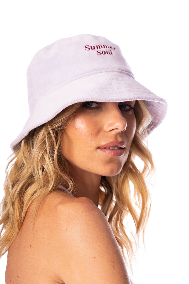 LILAC TERRY BUCKET HAT 9175