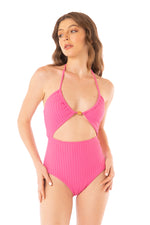 Load image into Gallery viewer, SOLID PASEO DEL SOL ALLEGRA ONE PIECE 92673
