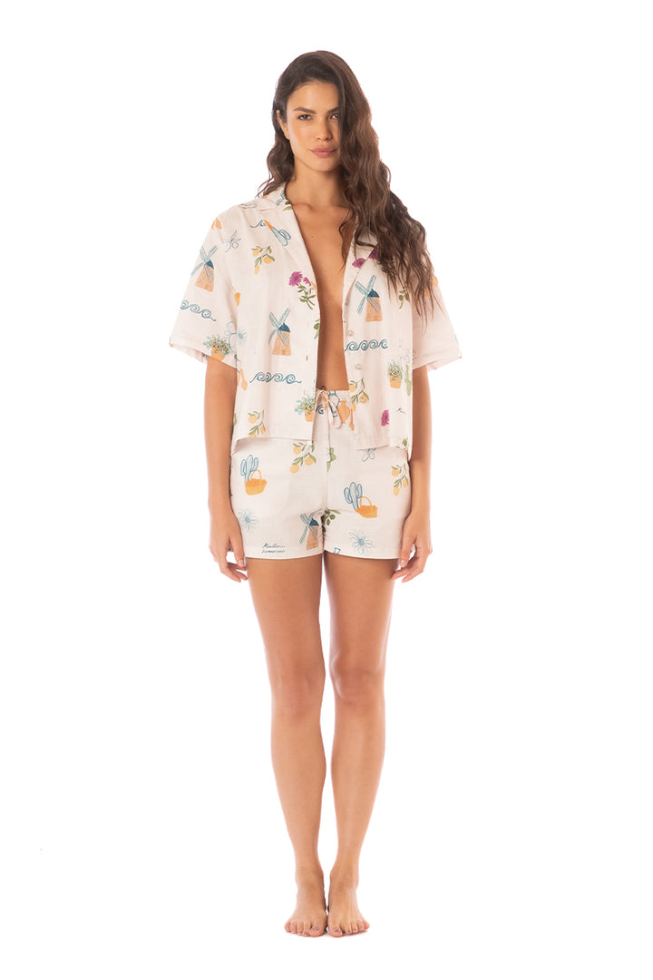 PRINT LA VILLA LUCIA SHIRT 9319