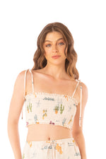 Load image into Gallery viewer, PRINT LA VILLA CECI CROP TOP 9321
