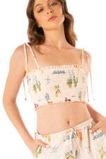 Load image into Gallery viewer, PRINT LA VILLA CECI CROP TOP 9321
