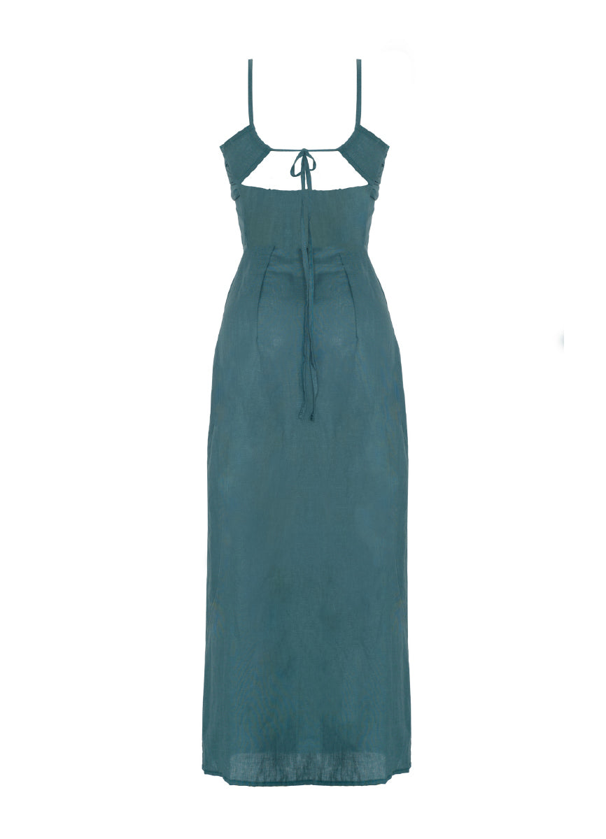 ROPA DE PLAYA VESTIDO MEDIO LARGO MEDIO AJUSTABLE ODETTE 9438