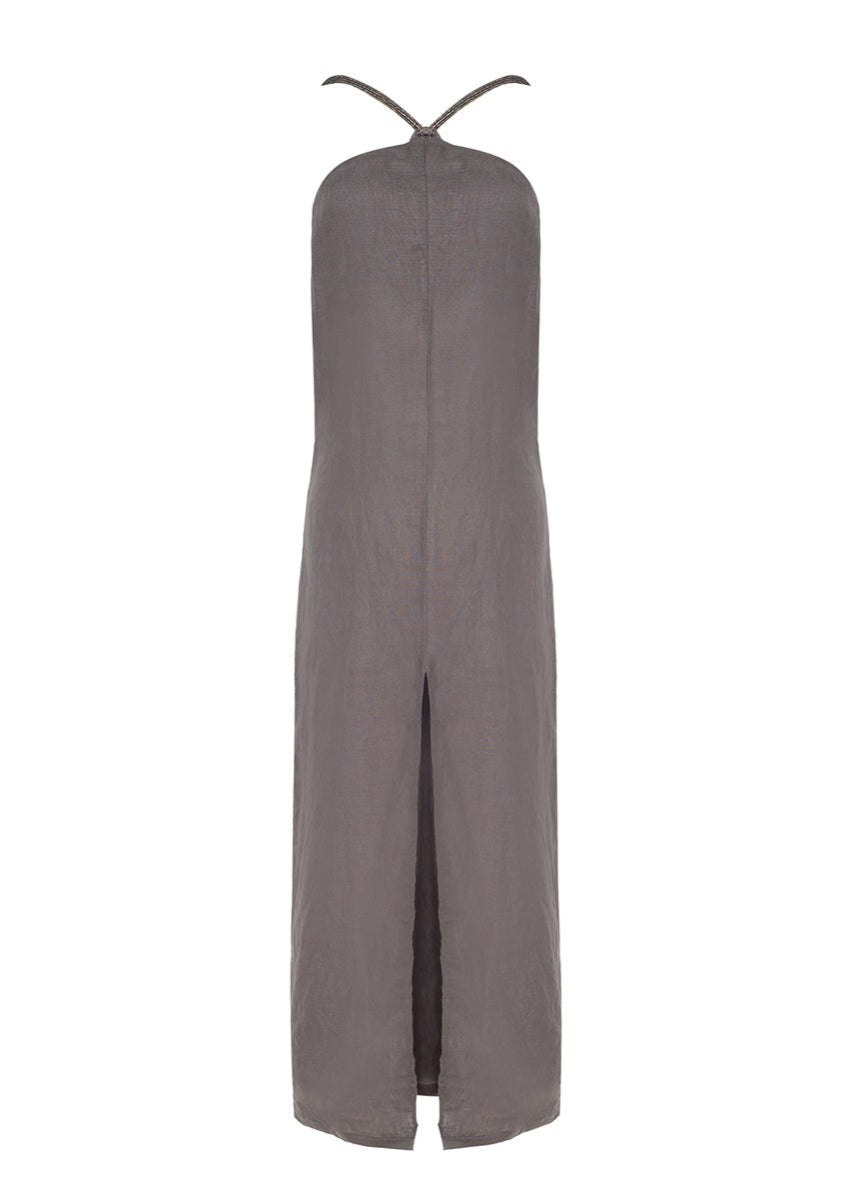 ROPA DE PLAYA VESTIDO LARGO CON AMARRES AMAL 9441
